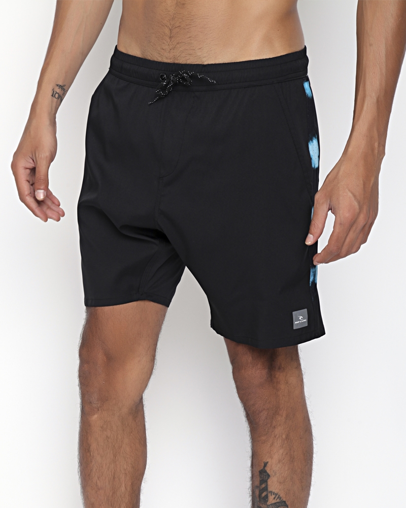Short De Bain Imprimé Rayures Bleu Rip Curl Homme - 2346549-bleu00