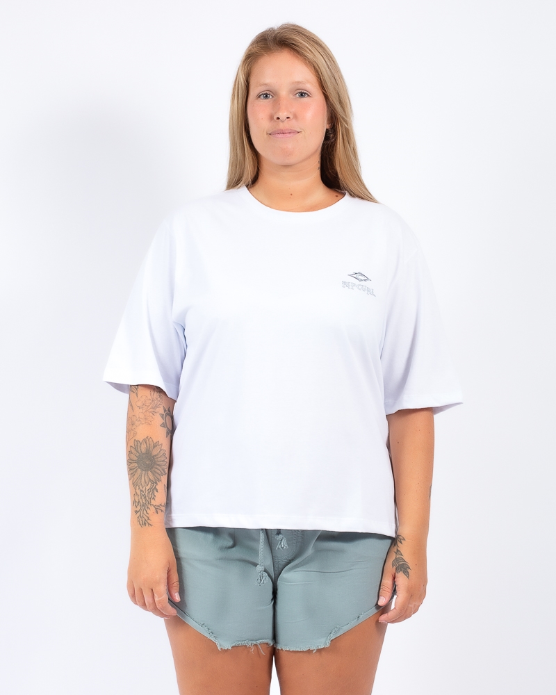 Rip Curl Shorebreak Long Sleeve T-Shirt – Lockerer Schnitt, 50+ UPF Sonnenschutz