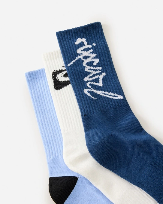 KIT 3 MEIAS RETRO CREW