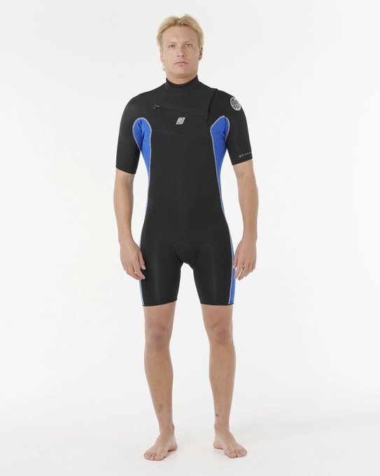 SHORT JOHN DAWN PATROL 2MM CHEST ZIP