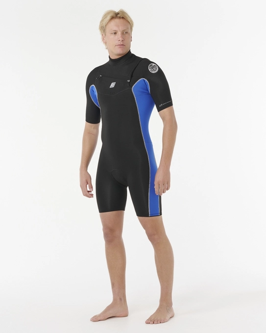 SHORT JOHN DAWN PATROL 2MM CHEST ZIP