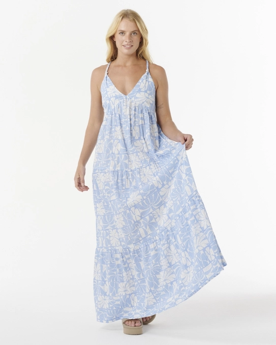 VESTIDO OCEANIC KNOTTED STRAP MAXI