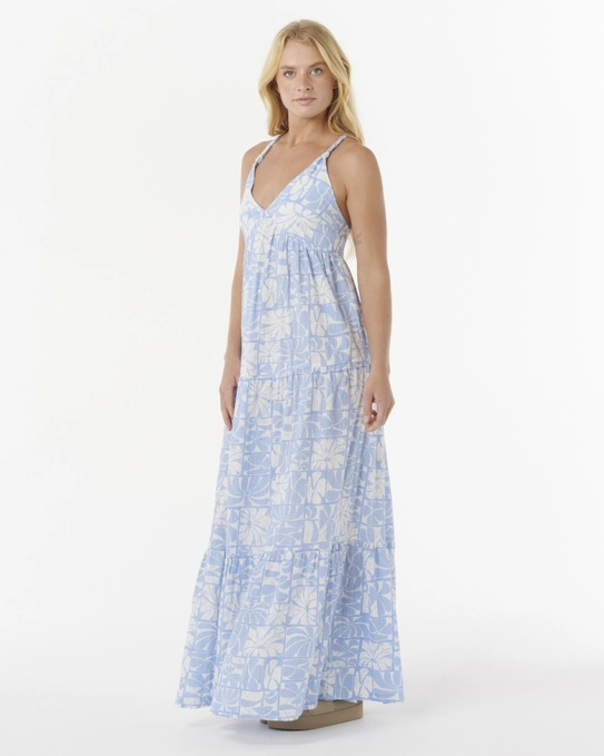 VESTIDO OCEANIC KNOTTED STRAP MAXI