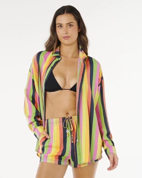 CAMISA NEON STRIPE RELAXED
