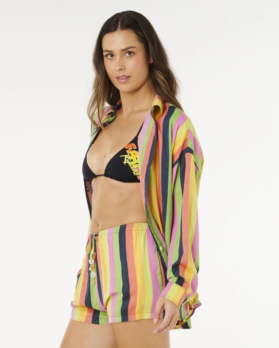 CAMISA NEON STRIPE RELAXED