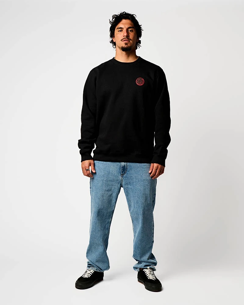 RH Vintage  Cut Off Sweat Shirt ブラックXS Hide and Seek 「Cut OFF Sweat Shirt 」 カットオフスウェットシャツ