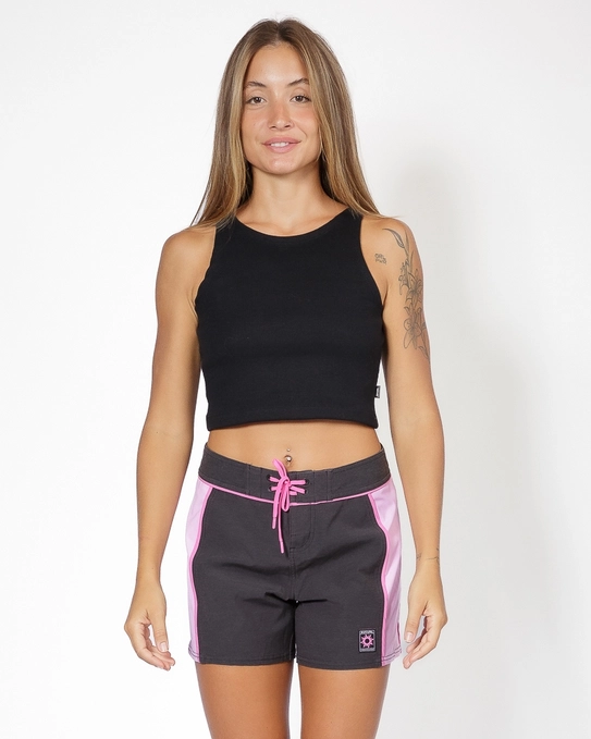 REGATA PLAINS RIBBED CROP