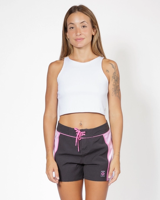 REGATA PLAINS RIBBED CROP