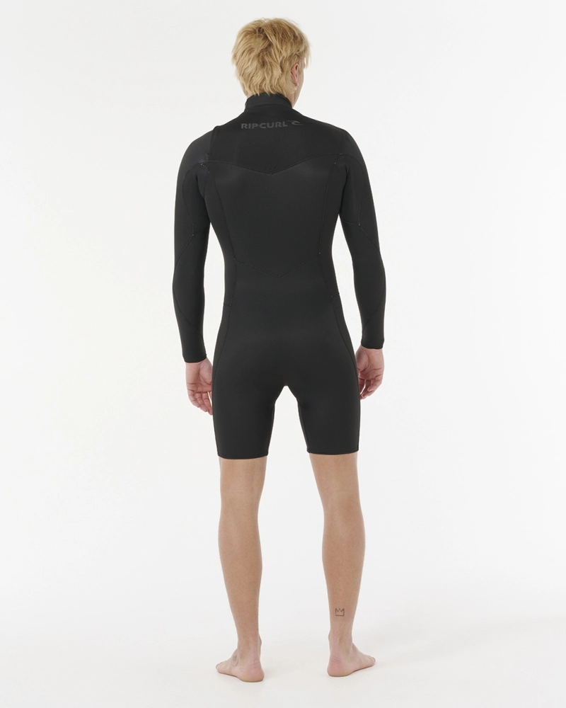 SHORT JOHN DAWN PATROL 2/2MM CHEST ZIP 11QMSP0090 - SHORT JOHN