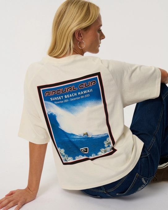 CAMISETA SUNSET BEACH RAGLAN BOXY