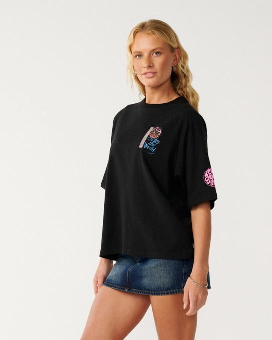 CAMISETA SURF THE WORLD BOXY